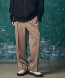 《UNISEX》【LIMITED EDITION】Dress-Over One-Tuck Wide Straight Pants/ドレスオーバーワンタックワイドストレートパンツ【MAISON SPECIAL/メゾンスペシャル】■セットアップ対応■