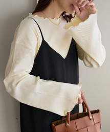 DISCOAT | 【WEB限定】リブメローフレアスリーブ(Tシャツ/カットソー)