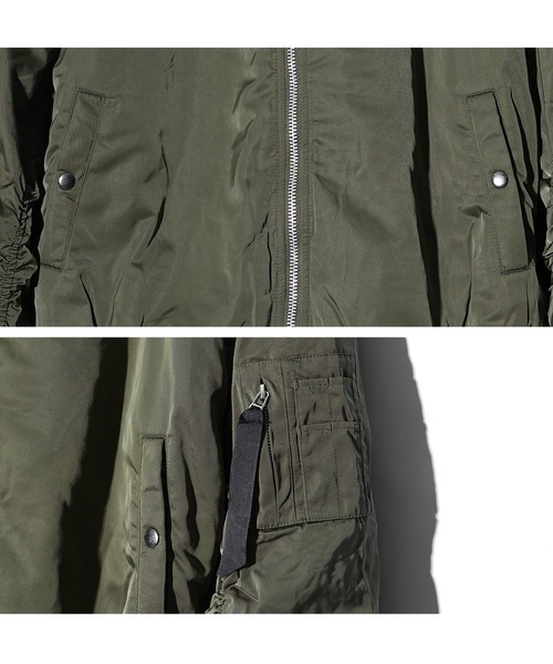 セール】スーパーBIGシルエット中綿MA-1 メンズ ブルゾン ジャケット