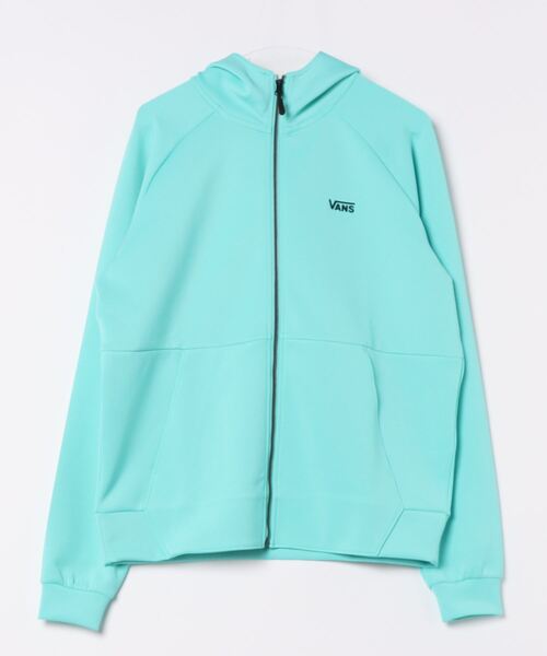 VANS ヴァンズ M EMBOSS ZIP H SWT スウェットジップフーディ 124R1034000 ABC-MART限定 TURQUOISE（パーカー）｜VANS（バンズ）