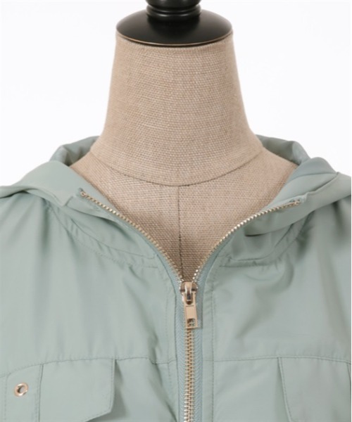axes femme POETIQUE（アクシーズファムポエティック）の「ミリタリーフーディーブルゾン（ブルゾン・レディース・ミント/ブラック/キナリ・MEDIUM）」の11枚目の写真