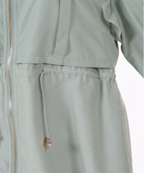 axes femme POETIQUE（アクシーズファムポエティック）の「ミリタリーフーディーブルゾン（ブルゾン・レディース・ミント/ブラック/キナリ・MEDIUM）」の13枚目の写真