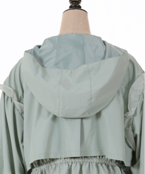 axes femme POETIQUE（アクシーズファムポエティック）の「ミリタリーフーディーブルゾン（ブルゾン・レディース・ミント/ブラック/キナリ・MEDIUM）」の14枚目の写真