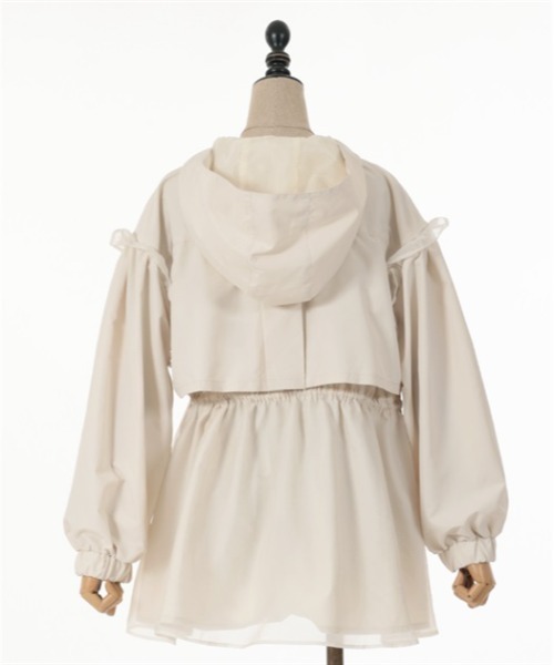 axes femme POETIQUE（アクシーズファムポエティック）の「ミリタリーフーディーブルゾン（ブルゾン・レディース・ミント/ブラック/キナリ・MEDIUM）」の18枚目の写真