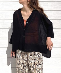 Q | 接触冷感ボックスカーデ(カーディガン/ボレロ)