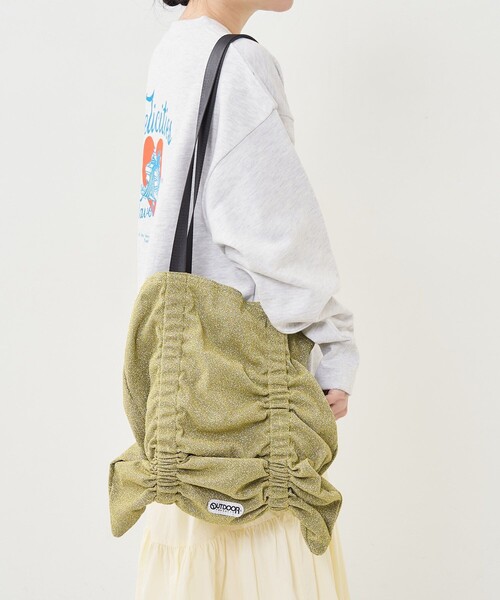 FREAK'S STORE(フリークスストア)の「OUTDOOR PRODUCTS × FREAK'S STORE/アウトドアプロダクツ 別注 ラメギャザー 2wayバッグ(トートバッグ・レディース・ゴールド/シルバー/サックスブルー/ブラック・ONE SIZE)」の15枚目の写真