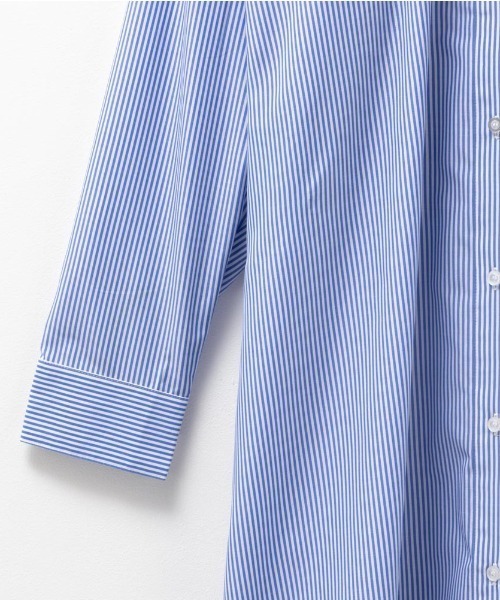 NAVY（ネイビー）の「NAVY ストライプシャツワンピース（シャツ/ブラウス・レディース・ネイビー/グリーン/サックスブルー・M/L/S）」の10枚目の写真