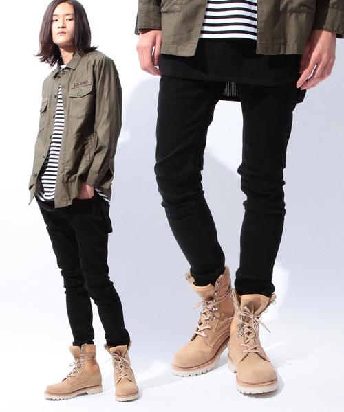 MONKEY TIME（モンキータイム）の「＜monkey time＞∴ ジェギンスデニムパンツ◆（デニムパンツ・メンズ・ブラック/ライトブルー・X-LARGE/LARGE/MEDIUM/SMALL）」の2枚目の写真