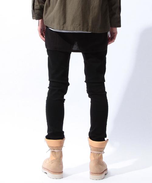 MONKEY TIME（モンキータイム）の「＜monkey time＞∴ ジェギンスデニムパンツ◆（デニムパンツ・メンズ・ブラック/ライトブルー・X-LARGE/LARGE/MEDIUM/SMALL）」の3枚目の写真