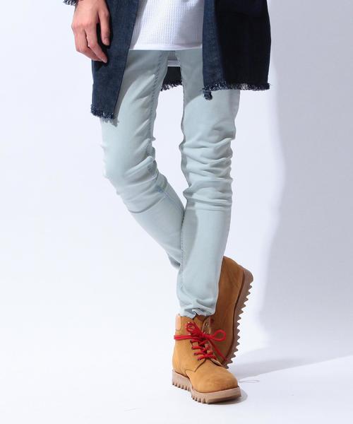 MONKEY TIME（モンキータイム）の「＜monkey time＞∴ ジェギンスデニムパンツ◆（デニムパンツ・メンズ・ブラック/ライトブルー・X-LARGE/LARGE/MEDIUM/SMALL）」の9枚目の写真