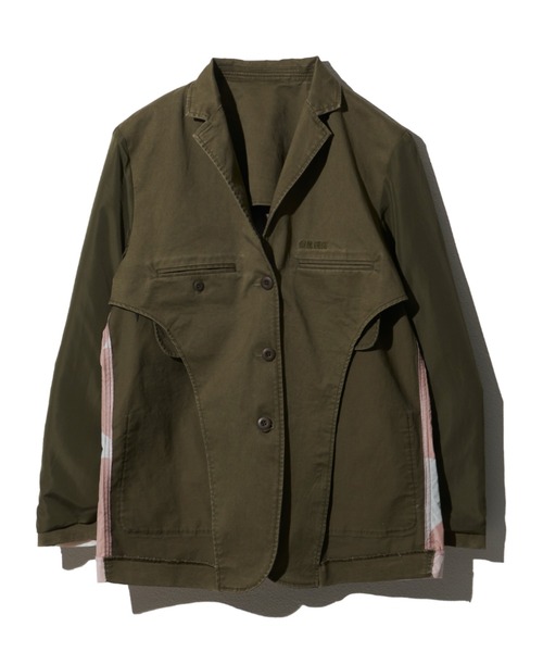 OPULENCE（オーピュレンス）の「リバーシブルジャケット（テーラードジャケット・メンズ・カーキ/ブラック・FREE）」の11枚目の写真