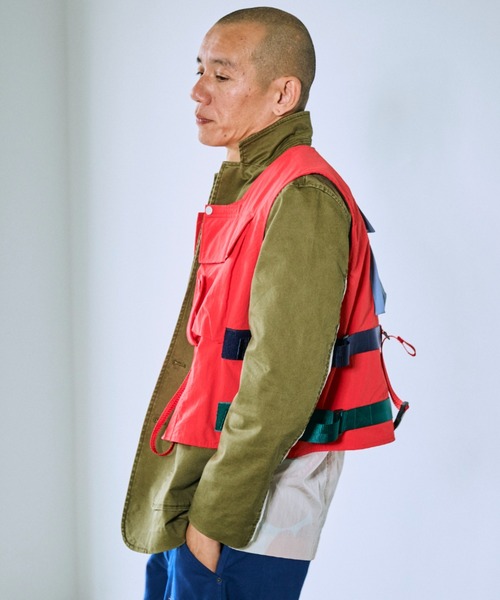 OPULENCE（オーピュレンス）の「リバーシブルジャケット（テーラードジャケット・メンズ・カーキ/ブラック・FREE）」の8枚目の写真