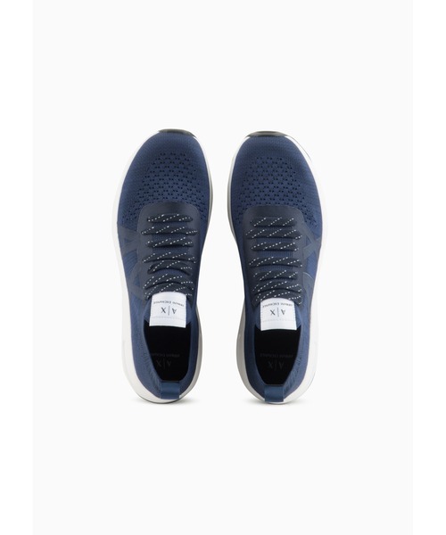 ARMANI EXCHANGE(アルマーニエクスチェンジ)の「【A|X アルマーニ エクスチェンジ】AXロゴ レースアップスニーカー(スニーカー・メンズ・ネイビー/ブラック/イエロー/オフホワイト・9/8.5/9.5/6.5/7/7.5/6/8/5.5/5/10)」の6枚目の写真