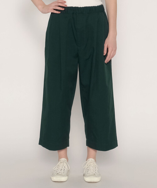 WOMEN'S T/C TWILL EASY CROPPED PANTS