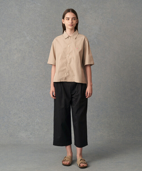 DANTON(ダントン)の「WOMEN'S T/C TWILL EASY CROPPED PANTS(チノパンツ・レディース・チャコール/グリーン/ネイビー/ベージュ・38/36)」の7枚目の写真