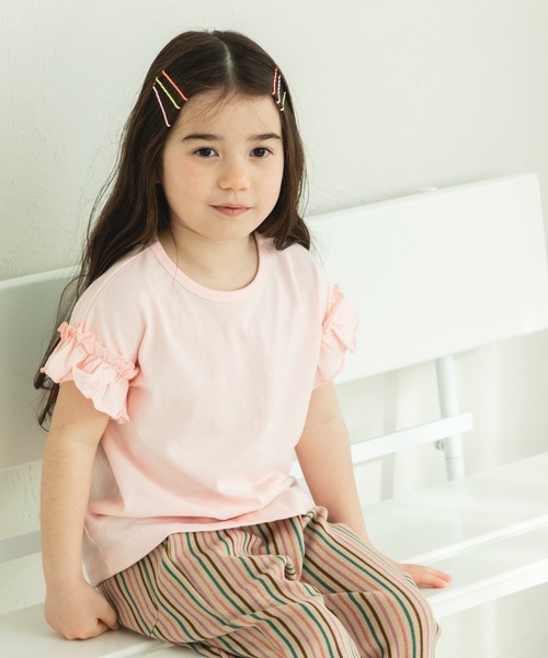 選べるデザイン ガールズフリルトップス（Tシャツ/カットソー