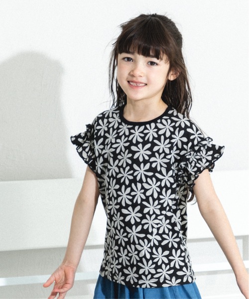 選べるデザイン ガールズフリルトップス（Tシャツ/カットソー