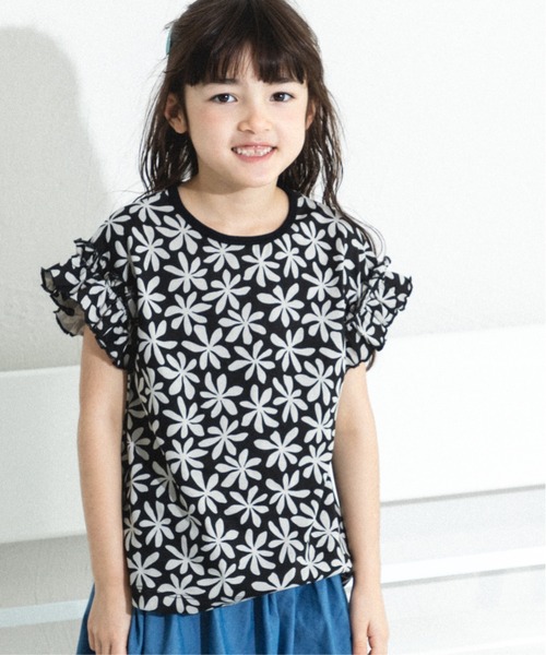 選べるデザイン ガールズフリルトップス（Tシャツ/カットソー