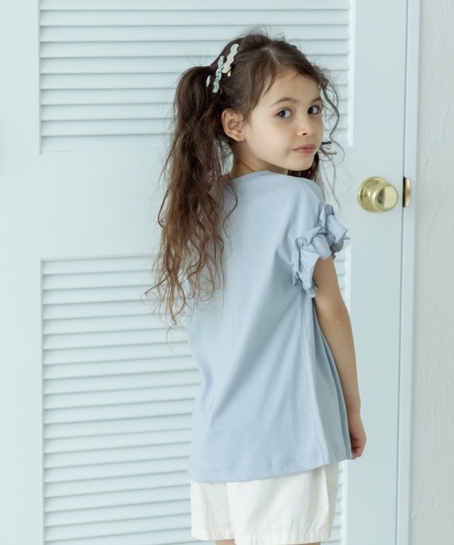 選べるデザイン ガールズフリルトップス（Tシャツ/カットソー