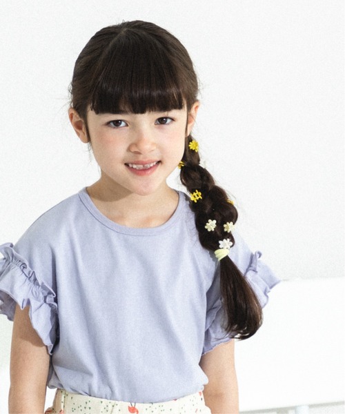 選べるデザイン ガールズフリルトップス（Tシャツ/カットソー