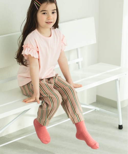 選べるデザイン ガールズフリルトップス（Tシャツ/カットソー