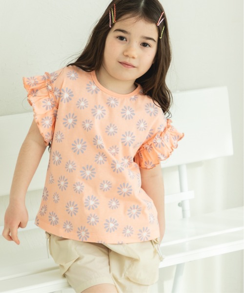 選べるデザイン ガールズフリルトップス（Tシャツ/カットソー