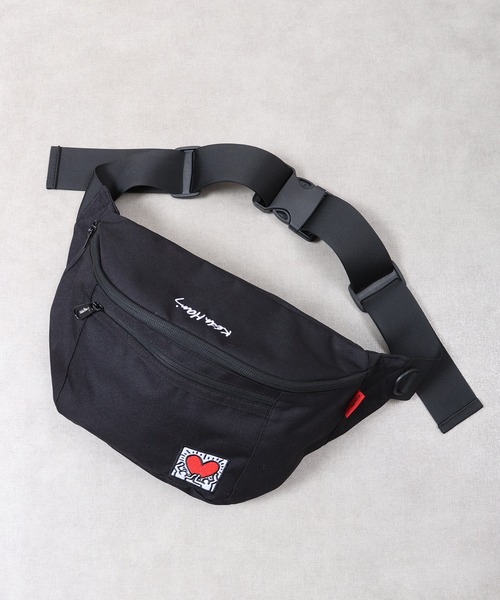 Keith Haring(キース・ヘリング)の「JUNESELECT Keith Haring キースヘリング ウエストバッグ(ボディバッグ/ウエストポーチ・メンズ・ブラック・FREE)」の6枚目の写真
