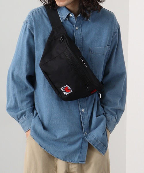 Keith Haring(キース・ヘリング)の「JUNESELECT Keith Haring キースヘリング ウエストバッグ(ボディバッグ/ウエストポーチ・メンズ・ブラック・FREE)」の13枚目の写真