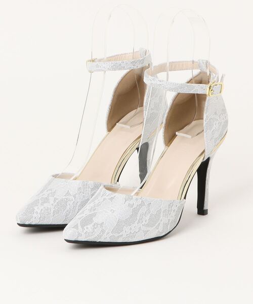 Miminy Piminy（ミミニー ピミニー）の「MiminyPiminy(ミミニーピミニー)9cmヒールセパレートポインテッドトゥパンプス（パンプス・レディース・ブラック/ブラック系その他/シルバー/シルバー系その他・S/M/L/LL）」の4枚目の写真