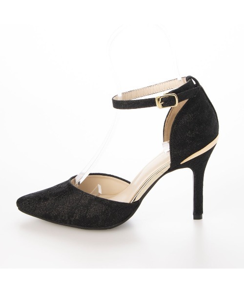 Miminy Piminy（ミミニー ピミニー）の「MiminyPiminy(ミミニーピミニー)9cmヒールセパレートポインテッドトゥパンプス（パンプス・レディース・ブラック/ブラック系その他/シルバー/シルバー系その他・S/M/L/LL）」の20枚目の写真