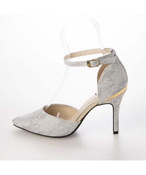 Miminy Piminy（ミミニー ピミニー）の「MiminyPiminy(ミミニーピミニー)9cmヒールセパレートポインテッドトゥパンプス（パンプス・レディース・ブラック/ブラック系その他/シルバー/シルバー系その他・S/M/L/LL）」の21枚目の写真
