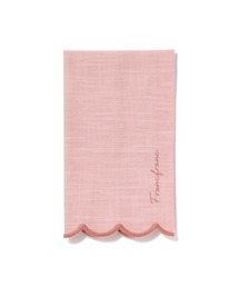 Francfranc | キッチンクロス フリル ロゴ ピンク(キッチンツール)