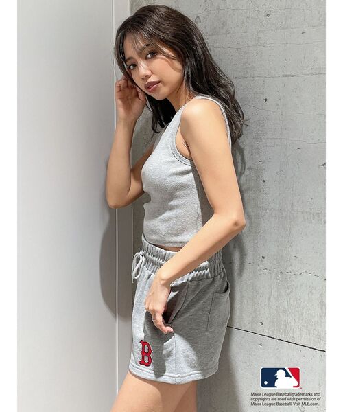MLB（メジャーリーグベースボール）の「GYDA【MLB】カップ付きアメスリトップス（タンクトップ・レディース・グレー/オフホワイト/ブラック・FREE）」の9枚目の写真