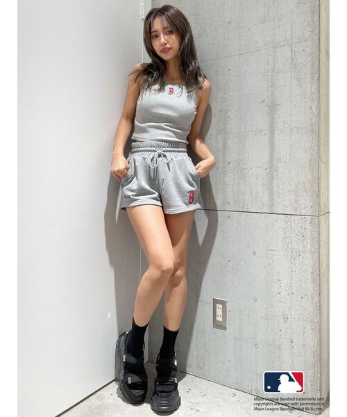 MLB（メジャーリーグベースボール）の「GYDA【MLB】カップ付きアメスリトップス（タンクトップ・レディース・グレー/オフホワイト/ブラック・FREE）」の12枚目の写真