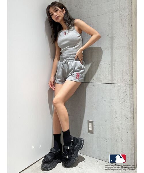 MLB（メジャーリーグベースボール）の「GYDA【MLB】カップ付きアメスリトップス（タンクトップ・レディース・グレー/オフホワイト/ブラック・FREE）」の13枚目の写真