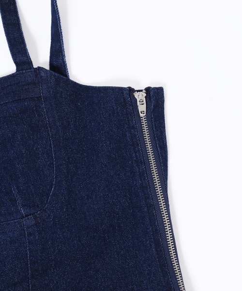 PHILLY（フィリー）の「【PHILLY】デニムビスチェミニワンピース（ワンピース・レディース・ブルー系/ホワイト・FREE）」の3枚目の写真