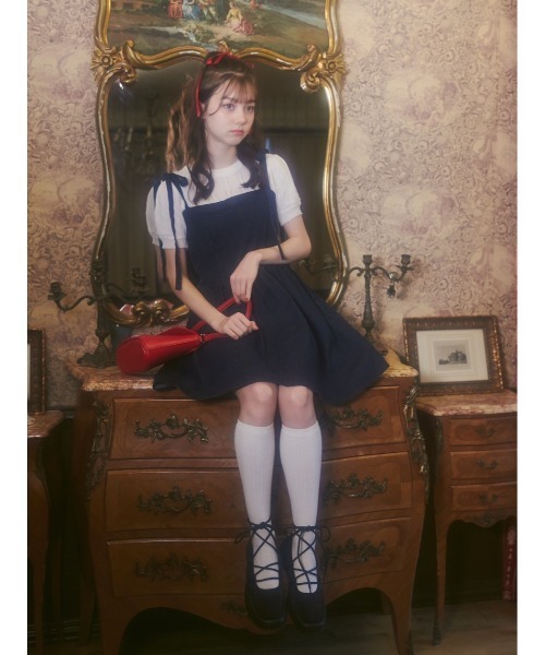 PHILLY（フィリー）の「【PHILLY】デニムビスチェミニワンピース（ワンピース・レディース・ブルー系/ホワイト・FREE）」の9枚目の写真