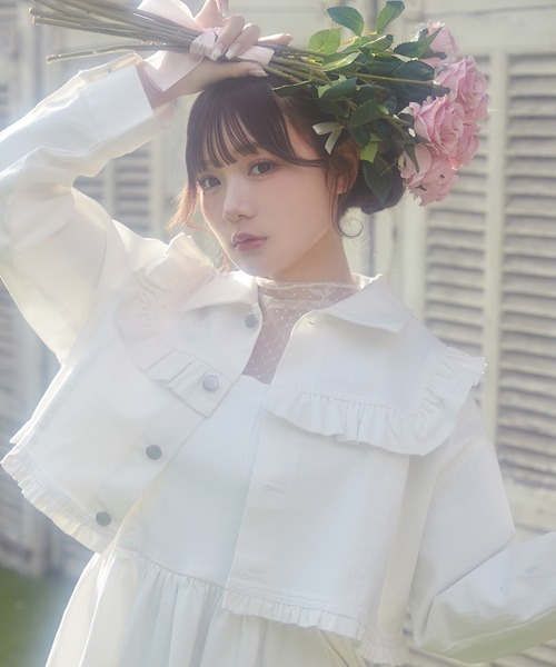 PHILLY（フィリー）の「【PHILLY】デニムビスチェミニワンピース（ワンピース・レディース・ブルー系/ホワイト・FREE）」の22枚目の写真