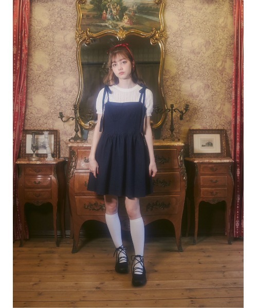 PHILLY（フィリー）の「【PHILLY】デニムビスチェミニワンピース（ワンピース・レディース・ブルー系/ホワイト・FREE）」の8枚目の写真