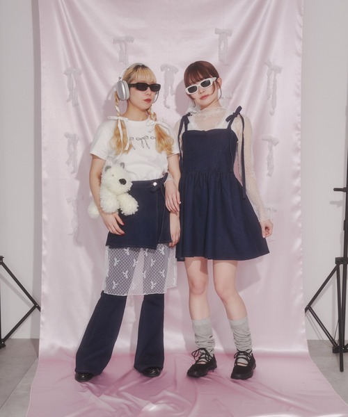 PHILLY（フィリー）の「【PHILLY】デニムビスチェミニワンピース（ワンピース・レディース・ブルー系/ホワイト・FREE）」の17枚目の写真