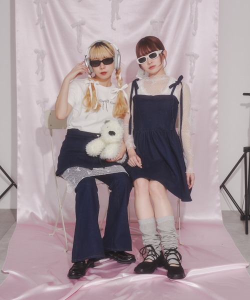 PHILLY（フィリー）の「【PHILLY】デニムビスチェミニワンピース（ワンピース・レディース・ブルー系/ホワイト・FREE）」の18枚目の写真