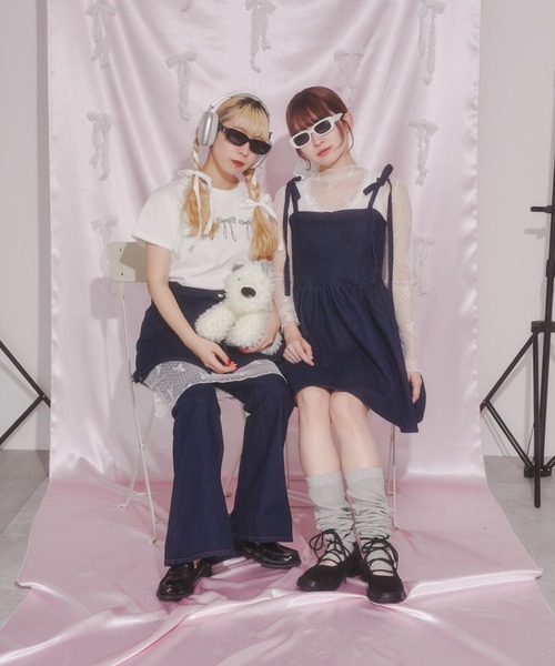 PHILLY（フィリー）の「【PHILLY】デニムビスチェミニワンピース（ワンピース・レディース・ブルー系/ホワイト・FREE）」の19枚目の写真