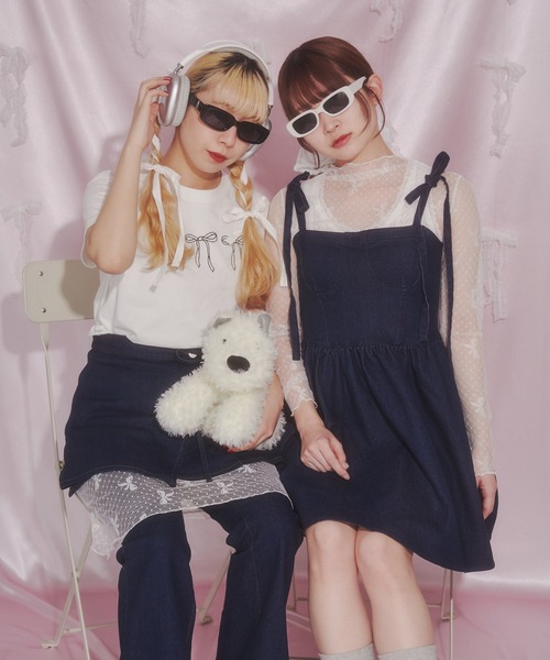 PHILLY（フィリー）の「【PHILLY】デニムビスチェミニワンピース（ワンピース・レディース・ブルー系/ホワイト・FREE）」の20枚目の写真