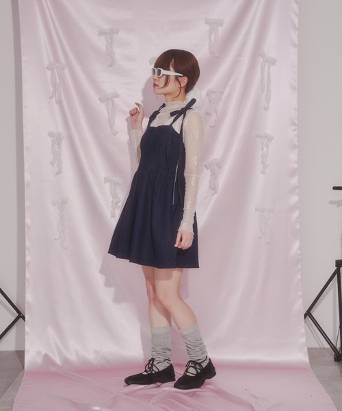 PHILLY（フィリー）の「【PHILLY】デニムビスチェミニワンピース（ワンピース・レディース・ブルー系/ホワイト・FREE）」の12枚目の写真