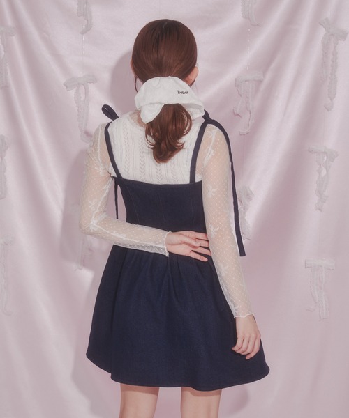 PHILLY（フィリー）の「【PHILLY】デニムビスチェミニワンピース（ワンピース・レディース・ブルー系/ホワイト・FREE）」の13枚目の写真