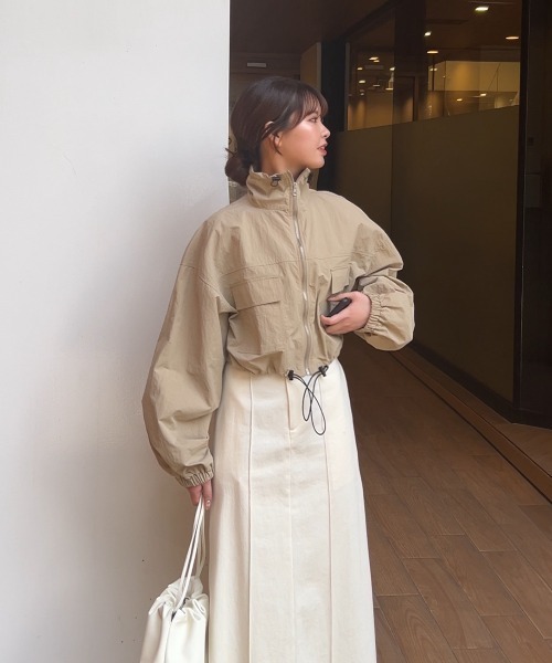 ナイロンドロストブルゾン アウター ブルゾン オシャレ レディース 春服 秋服 ナイロンドロストブルゾン（ブルゾン）｜Bonjour Sagan
