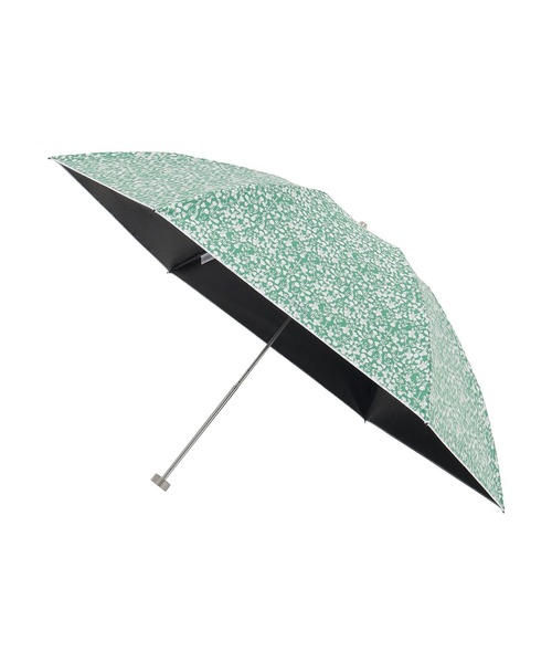 新品★マッキントッシュフィロソフィー★オーバーロック晴雨兼用折りたたみ日傘★花柄 晴雨兼用折りたたみ日傘 花柄 SnowblueGarden ロゴ 遮光 遮熱 UV