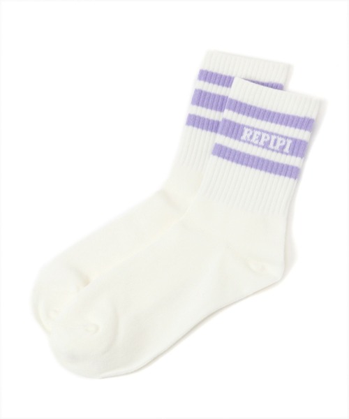 repipi armario(レピピ アルマリオ)の「カラーラインソックス(ソックス/靴下・キッズ・ホワイト/ブラック/ライム/ブルー/ブルー系2/パープル/ピンク/コーラル・FREE)」の7枚目の写真