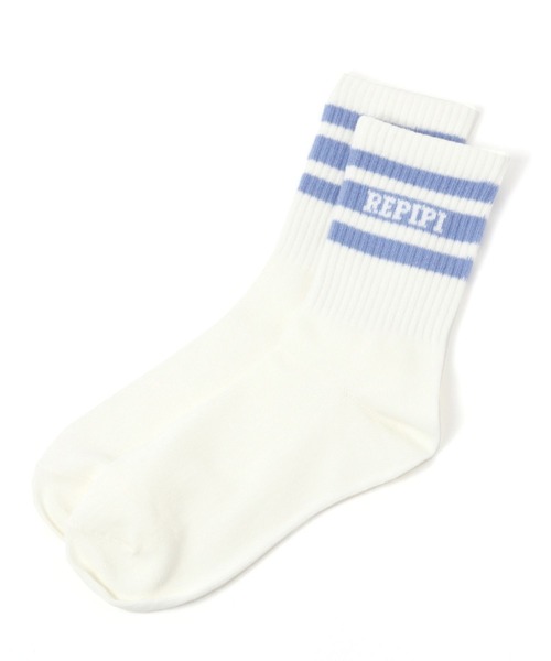 repipi armario(レピピ アルマリオ)の「カラーラインソックス(ソックス/靴下・キッズ・ホワイト/ブラック/ライム/ブルー/ブルー系2/パープル/ピンク/コーラル・FREE)」の5枚目の写真