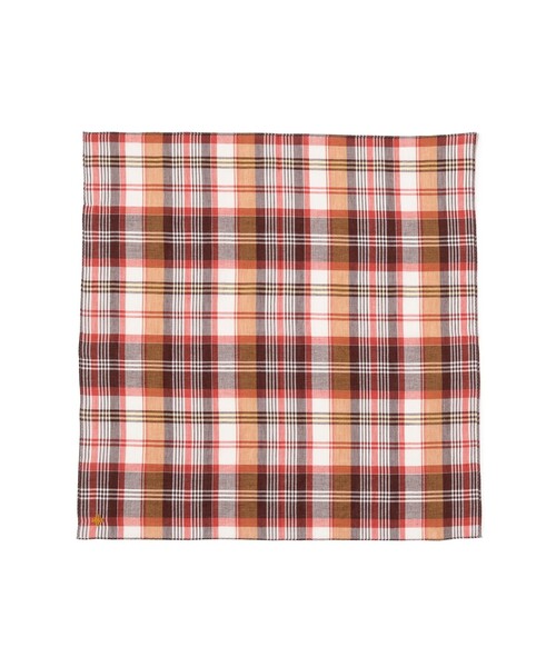 BEAMS PLUS(ビームスプラス)の「マドラス チェック ハンカチーフ(ハンカチ/ハンドタオル・メンズ・ブラウン/サックスブルー/イエロー系その他6/チャコールグレー/ピンク・ONE SIZE)」の3枚目の写真